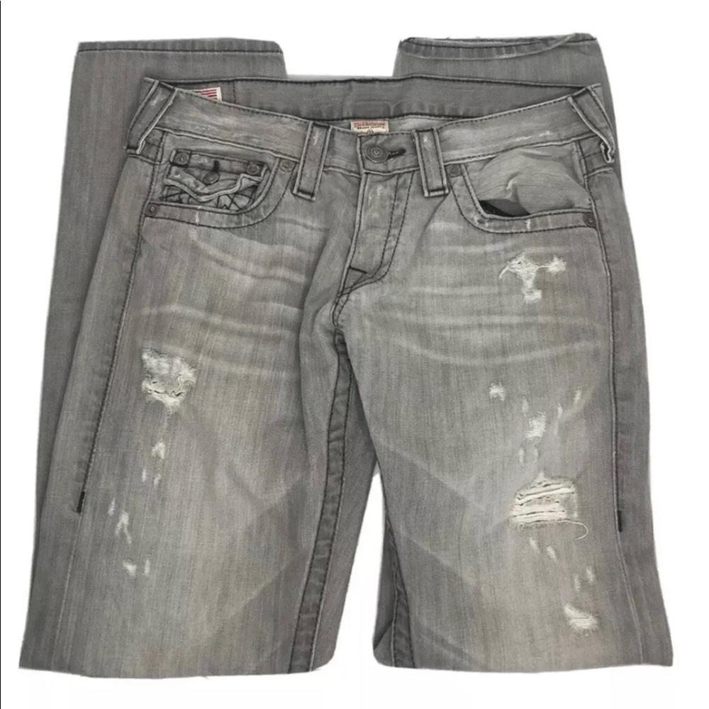True Religion Womens Distressed Jeans